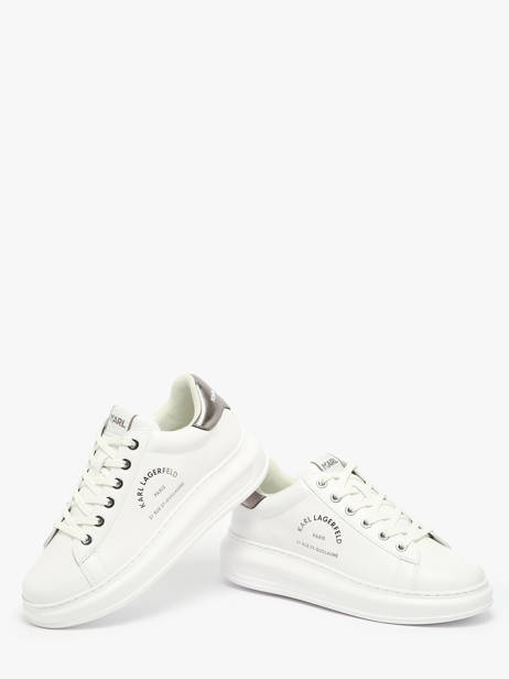 Sneakers Kapri Maison Karl In Leather Karl lagerfeld White women KL62538K other view 3