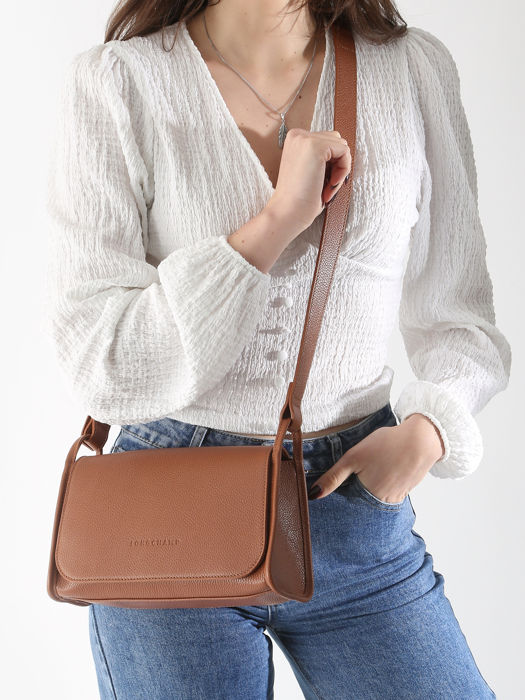 Longchamp Le foulonné Messenger bag Brown