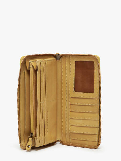 Wallet Leather Biba Yellow heritage BT10 other view 1