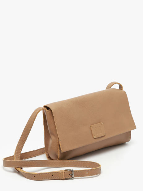 Sac BandouliÃ¨re Leather Cuir Biba Marron leather CET3L vue secondaire 2