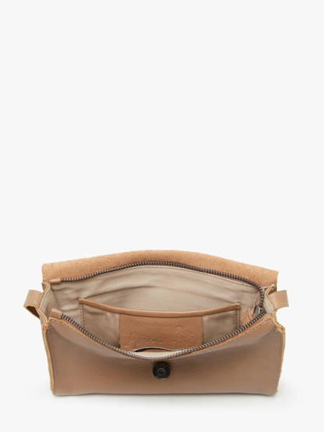 Sac BandouliÃ¨re Leather Cuir Biba Marron leather CET3L vue secondaire 3