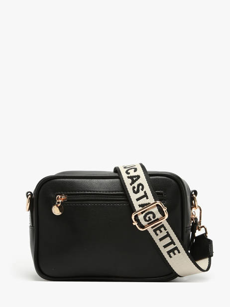 Sac Bandoulière Logo Lulu castagnette Noir logo YZERNAY vue secondaire 4