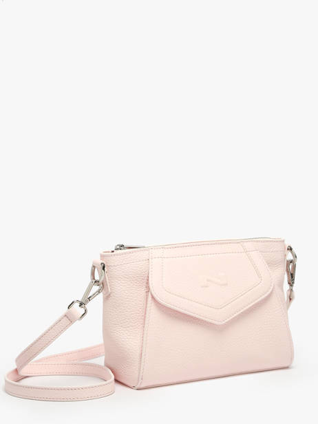 Sac Bandoulière Candy Cuir Nathan baume Rose candy 7 vue secondaire 2