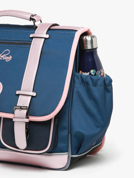Cartable 3 Compartiments Cameleon Bleu vintage fantasy PBVGCA41 vue secondaire 5