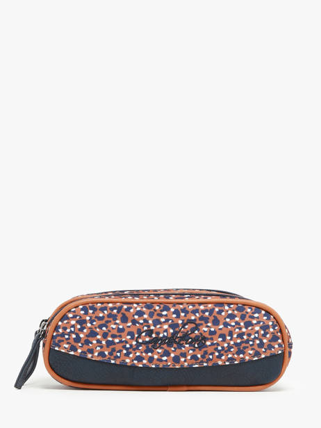 Pencil Case For Girls 2 Compartments Cameleon Brown vintage fantasy PBVGTROU