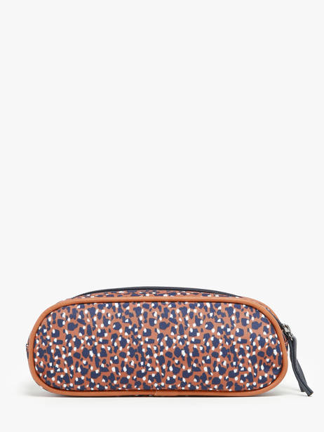 Pencil Case For Girls 2 Compartments Cameleon Brown vintage fantasy PBVGTROU other view 2