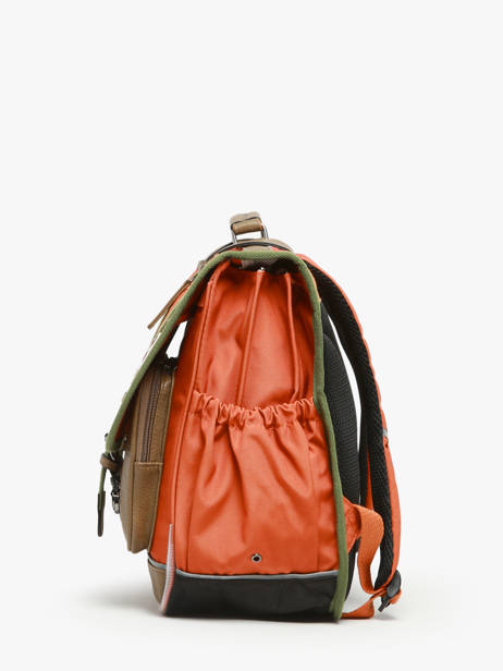 Satchel 3 Compartments Cameleon Orange vintage urban PBVBCA41 other view 2