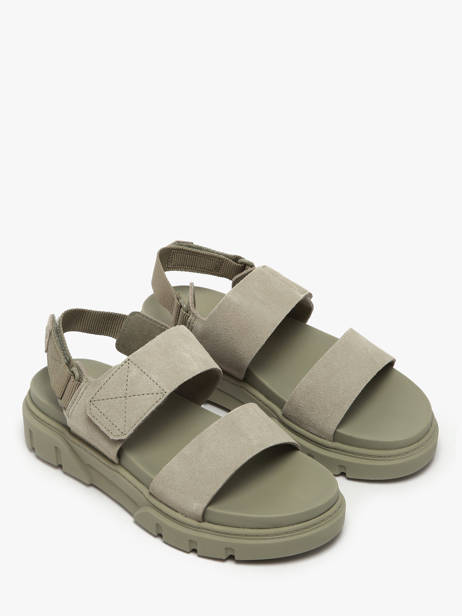 Sandals In Leather Timberland Green women 61MGEO31 other view 1