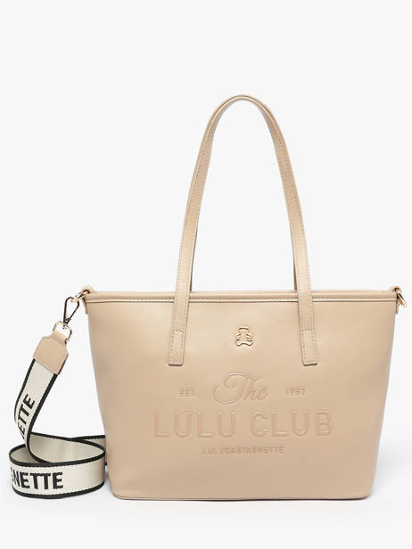 Shoulder Bag Logo Lulu castagnette Pink logo YZEURE