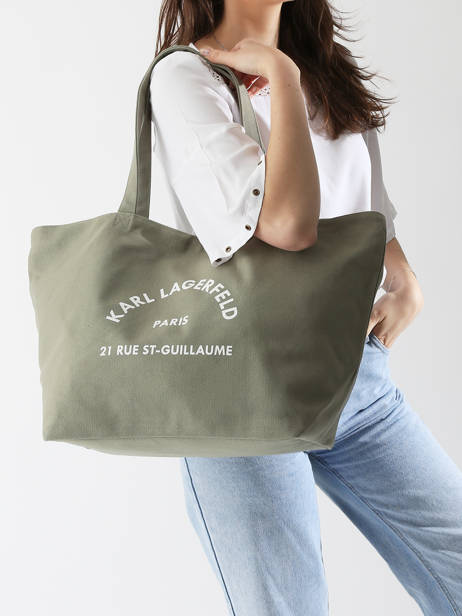 Shoulder Bag Rsg Cotton Karl lagerfeld Green rsg A1W50006 other view 1