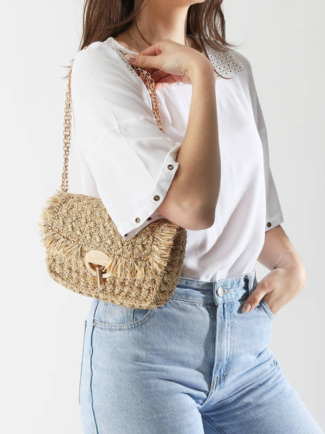 Shoulder Bag Moon Raphia Raphia Vanessa bruno Beige moon raphia 29V40533 other view 1