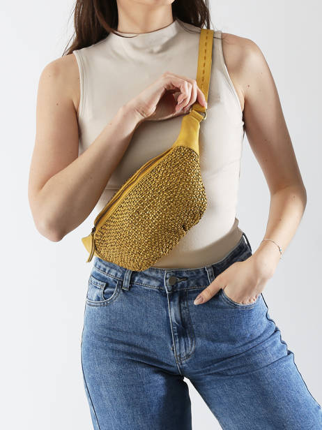 Belt Bag Biba Yellow leather BRI5L other view 1