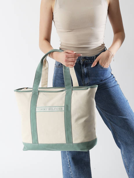 Shoulder Bag Th Summer Cotton Tommy hilfiger Green th summer AW17421 other view 1