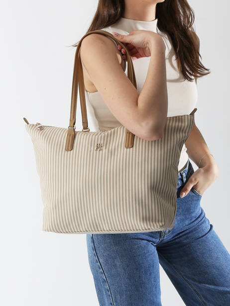 Shoulder Bag Poppy Summer Recycled Polyester Tommy hilfiger Beige poppy summer AW17203 other view 1