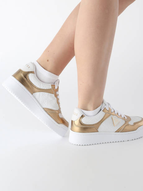 Sneakers Miram In Leather Guess White women MI6FAL12 other view 1