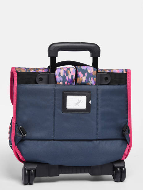 Wheeled Schoolbag 2 Compartments Cameleon Blue actual PBBACR38 other view 6