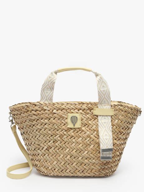 Shopping Bag Estival Straw Le voyage en panier Beige estival PM848