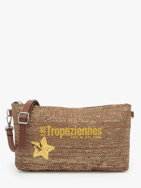 Shoulder Bag Panama Paper Les tropeziennes Brown panama TZ02