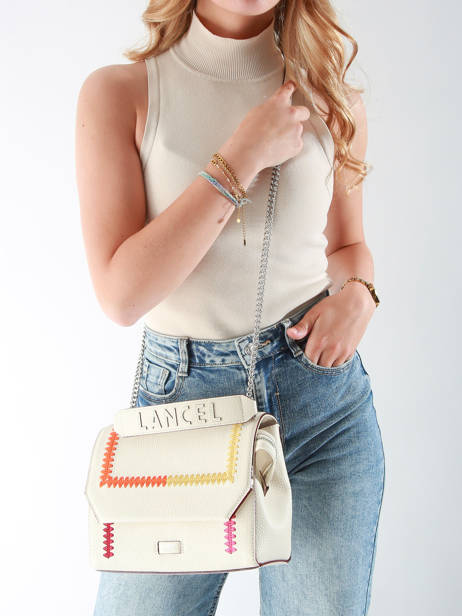 Shoulder Bag Ninon Leather Lancel White ninon A13386 other view 1