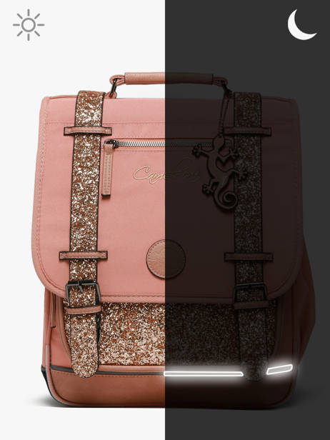 Sac à Dos Vintage Fantasy 2 Compartiments Cameleon Rose vintage fantasy SD39 vue secondaire 7