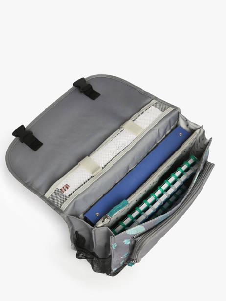 Satchel 2 Compartments Cameleon Gray actual PBBACA38 other view 3