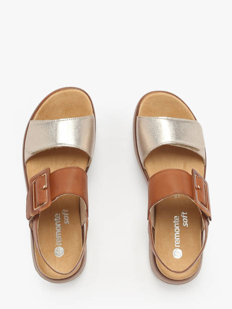 Platform Sandals In Leather Remonte Multicolor women 22 other view 3