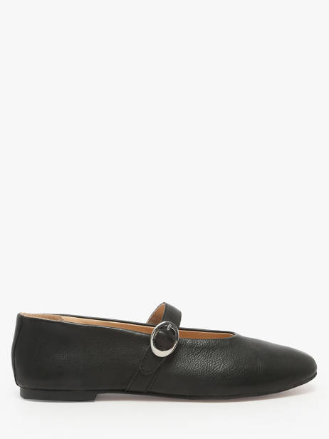 Ballerinas With Straps In Leather Inuovo Black women C11003
