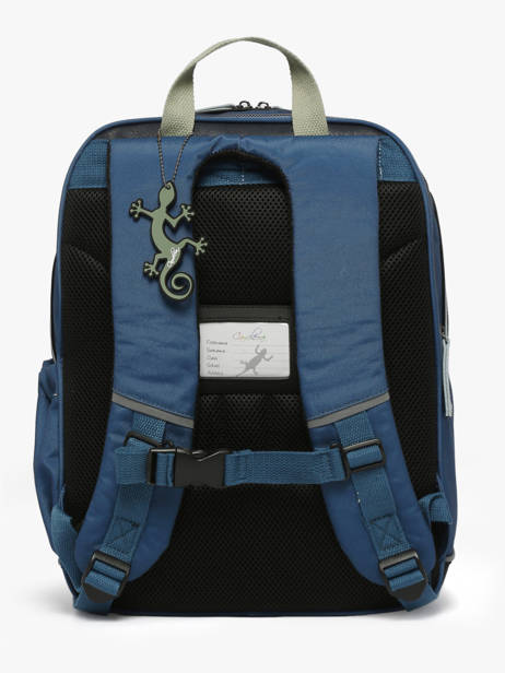 2-compartment Backpack Cameleon Green vintage urban SO40 other view 4