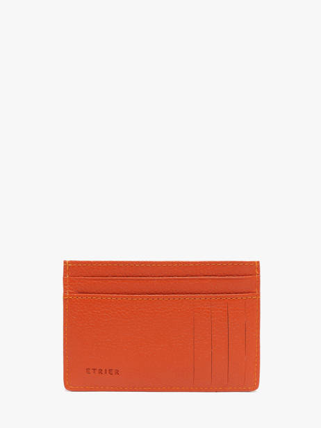 Kaarthouder Leather Madras Etrier Orange madras EMAD053 other view 2