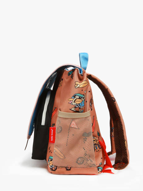 1 Compartment Satchel Hello hossy Brown cool kids 7 other view 2