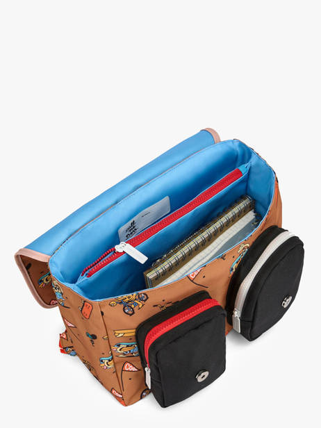 1 Compartment Satchel Hello hossy Brown cool kids 7 other view 3