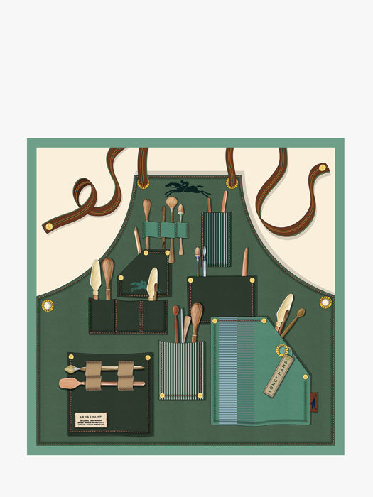 Longchamp Soie gots Scarves Green