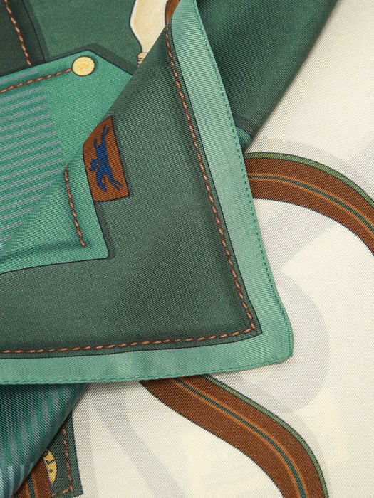 Longchamp Soie gots Scarves Green