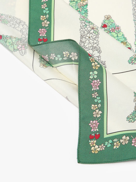 Longchamp Soie gots Scarves Green