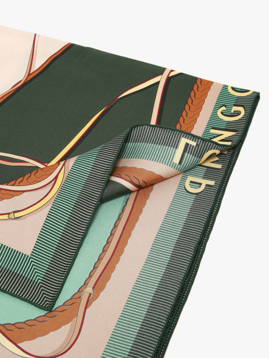 Longchamp Soie gots Scarves Green