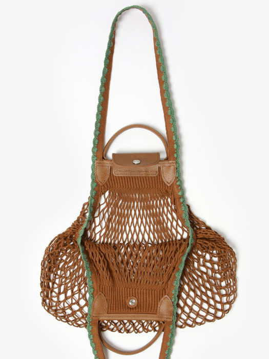 Longchamp Le pliage filet crochet Hobo bag Brown