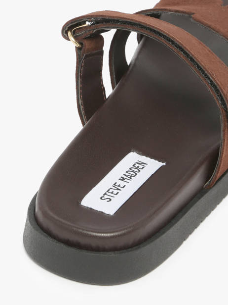 Sandales En Cuir Steve madden Marron women 11003504 vue secondaire 2