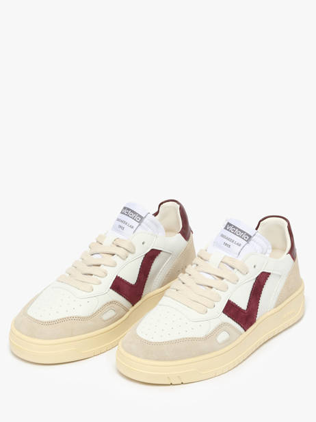 Sneakers In Leather Victoria White women 1257136 other view 1
