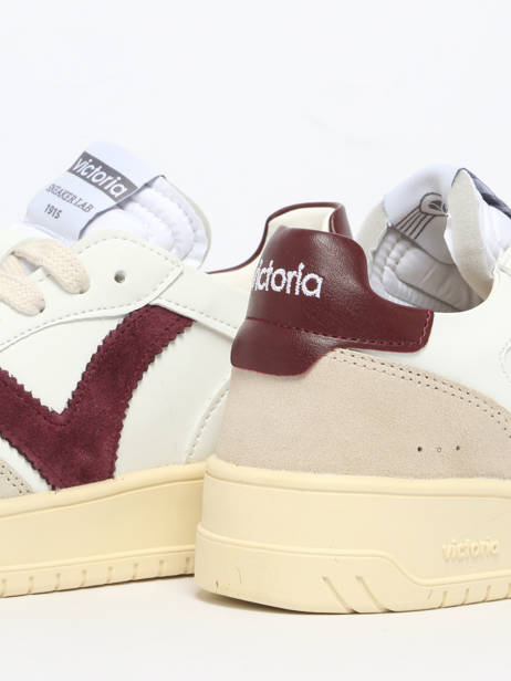 Sneakers In Leather Victoria White women 1257136 other view 2