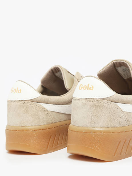 Sneakers In Leather Gola Beige women CLA589 other view 2
