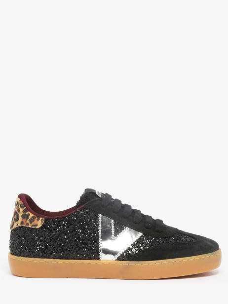 Sneakers In Leather Victoria Black women 1126223