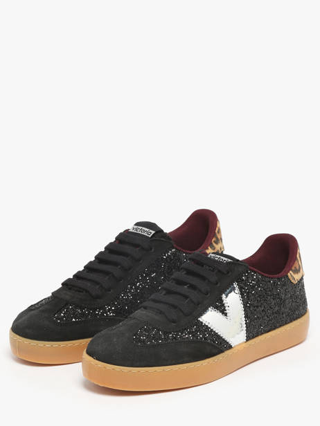 Sneakers In Leather Victoria Black women 1126223 other view 1