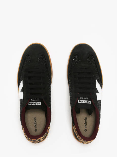 Sneakers In Leather Victoria Black women 1126223 other view 3