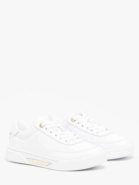 Sneakers In Leather Tommy hilfiger White women 8682YBS other view 1