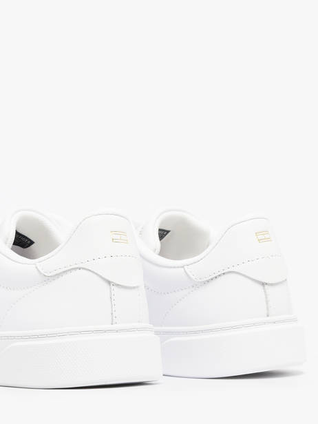 Sneakers In Leather Tommy hilfiger White women 8682YBS other view 2