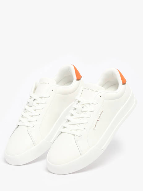Sneakers In Leather Tommy hilfiger White men 53670K6 other view 1