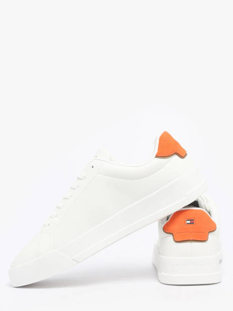 Sneakers In Leather Tommy hilfiger White men 53670K6 other view 2
