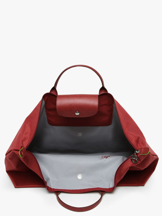 Longchamp Le pliage green Travel bag Red
