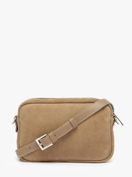 Shoulder Bag Suede Leather Lancaster Beige suede 65 other view 3