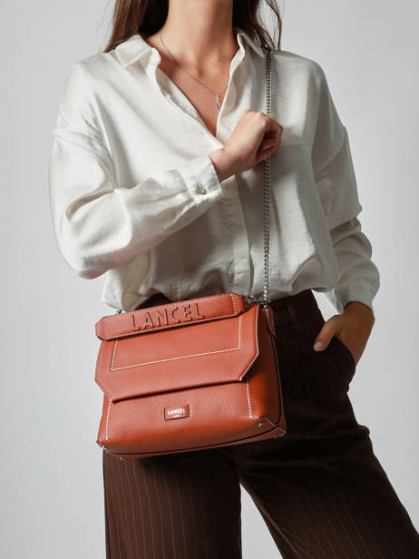 Sac BandouliÃ¨re Ninon Cuir Lancel Marron ninon A13782 vue secondaire 1